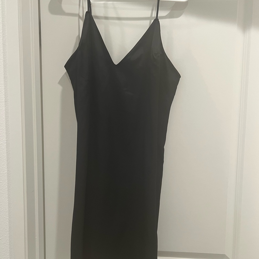 Victoria Black Slip Dress